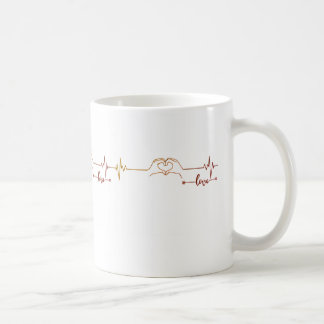 Caneca De Café LoveHeartbeat