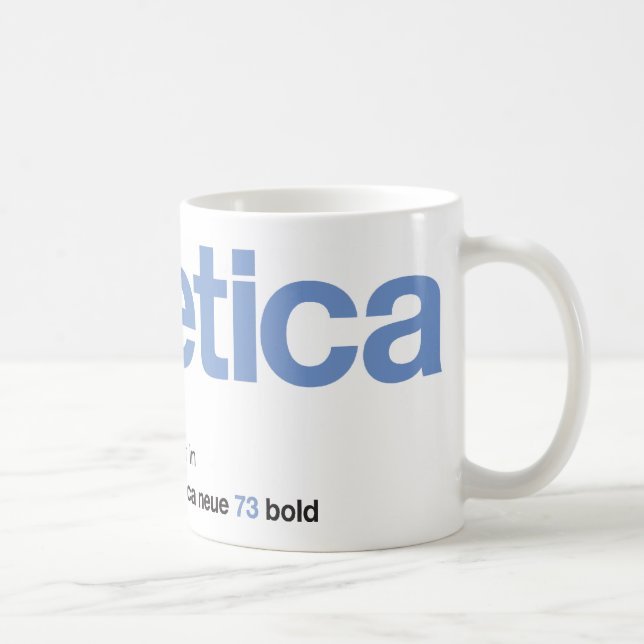 Caneca De Café LoveHelvetica BlueBell Mug (Direita)