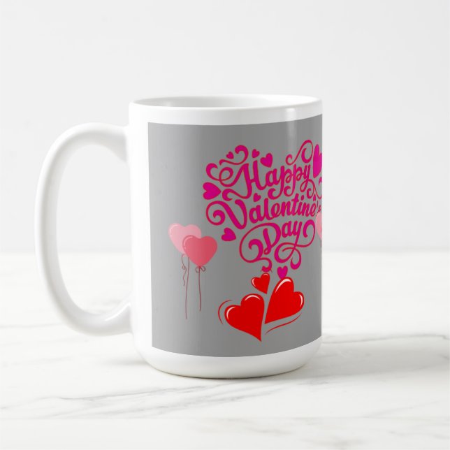 Caneca De Café LoveIneachSip #BeMineMug #SipsOfLove #Valentin (Esquerda)