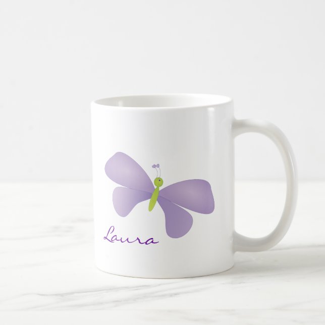 Caneca De Café Lovely Laura Butterfly (Direita)
