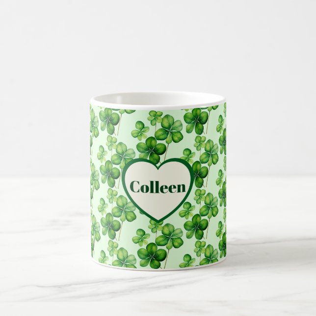 Caneca De Café Lovely Shamrocks St. Patrick's Day (Centro)