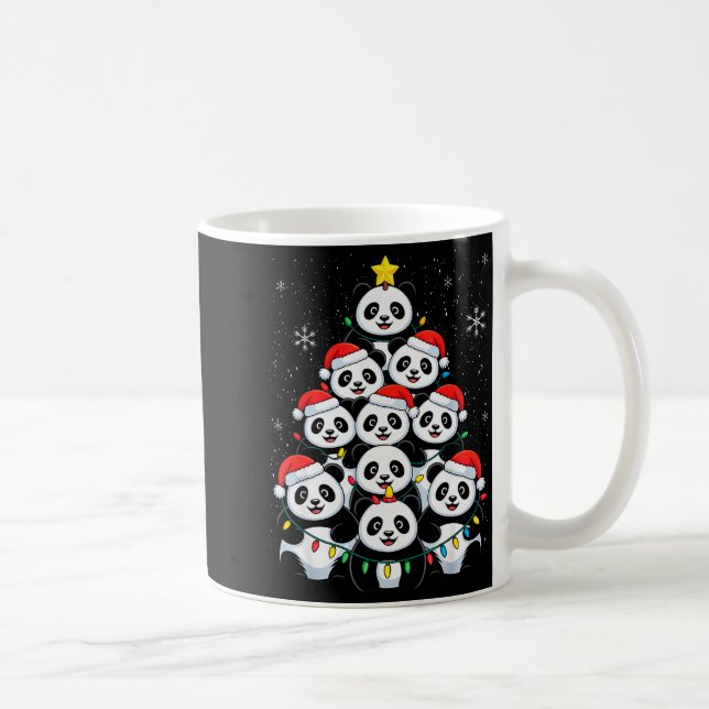 Caneca De Café Lover Xmas Panda Christmas Tree  (Direita)