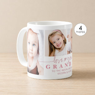 Caneca De Café LOVO VOCÊ AVÓ 4 Script Personalizado com Foto