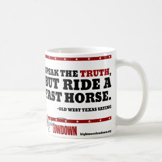 Caneca De Café Lowdown de Hightower: Fale a verdade (a caneca)
