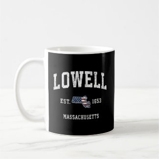 Caneca De Café Lowell Massachusetts Mães American Flag Sports