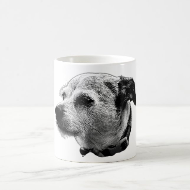 Caneca De Café Loyal Gaze Terrier Mix Coffee Mug (Centro)