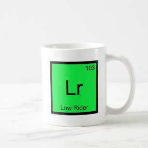 Caneca De Café Lr - Símbolo de Elemento Químico de Hidráulica de 