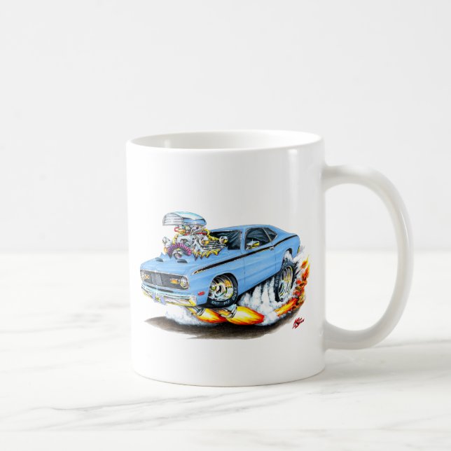 Caneca De Café Lt 1970-74 do espanador de Plymouth Azul Carro (Direita)