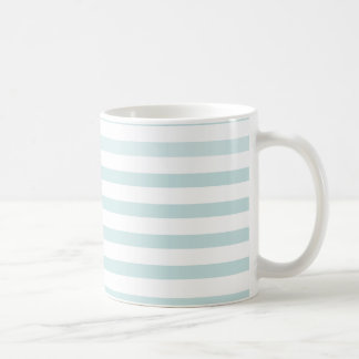 Caneca De Café Lt. Faixa Horizontal Azul e Branca