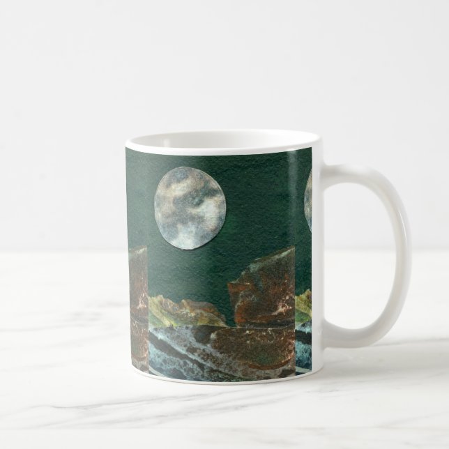 Caneca De Café Lua alienígena nº 5 (Direita)