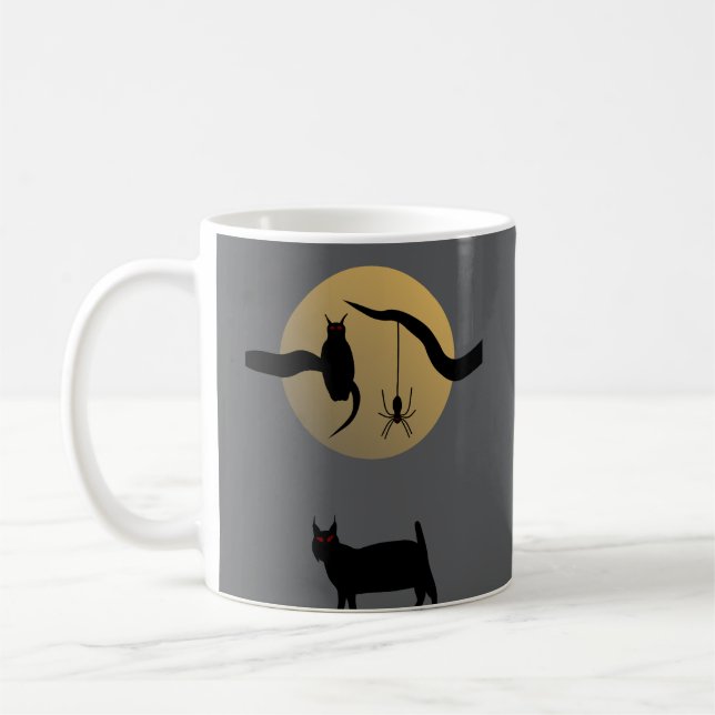 Caneca de Café Lua Cheia Assombrada (Esquerda)