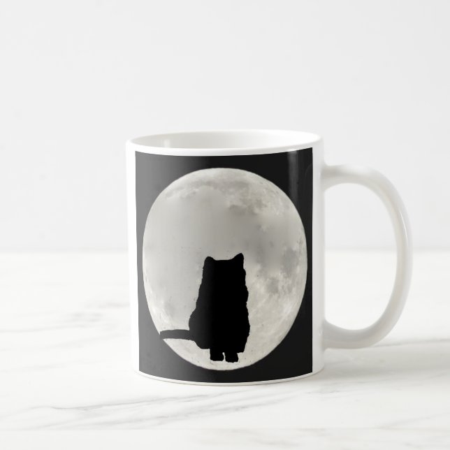 Caneca De Café Lua cheia de Chartreux (Direita)