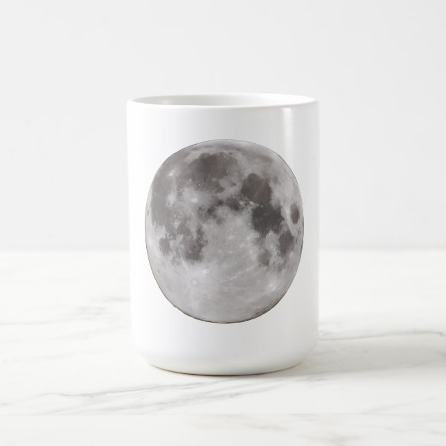 Caneca De Café Lua cheia no céu à noite (Centro)