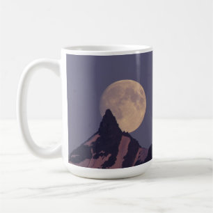 Caneca De Café Lua Cheia Surge Montanhas Chugach Alasca