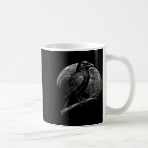 Caneca De Café Lua Corvo Místico Folclore Sombrio Feitiçaria Viki