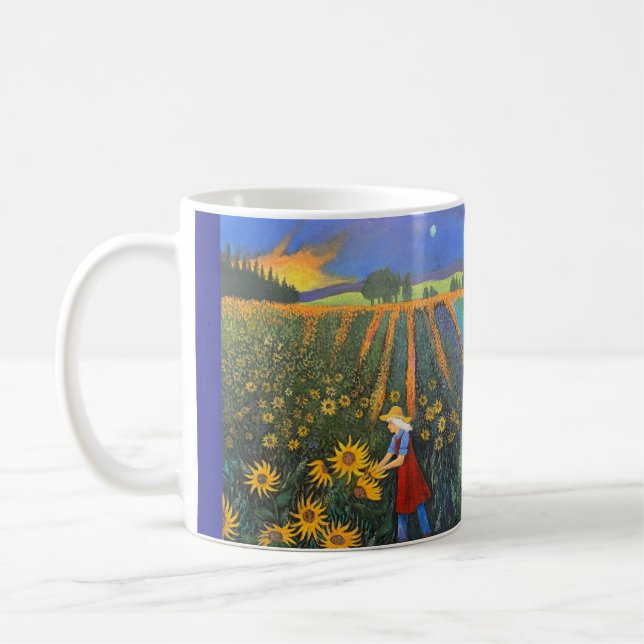 Caneca De Café Lua do Girassol (Esquerda)