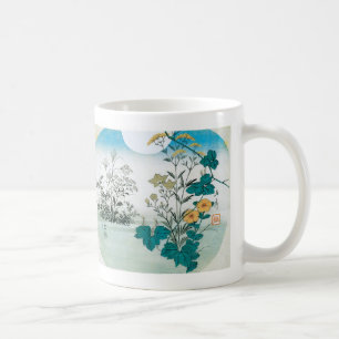 Caneca De Café Lua e flores