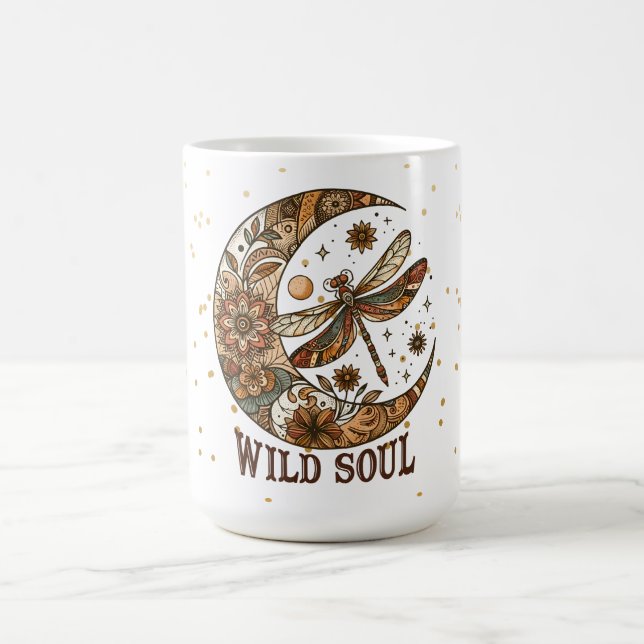 Caneca De Café Lua e libélula (Centro)