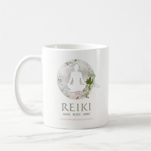 Caneca De Café Lua Mágica e Verde Reiki