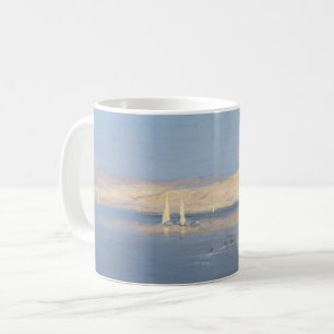 Caneca De Café Lua que aumenta sobre o Nile