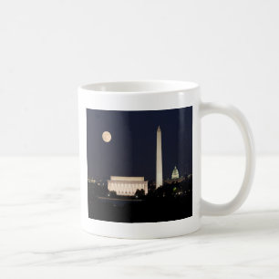 Caneca De Café Lua sobre o Washington DC