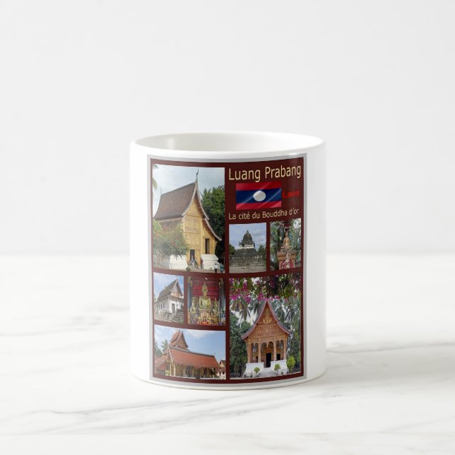 Caneca De Café Luang Prabang - Laos - Mosaico - (Centro)