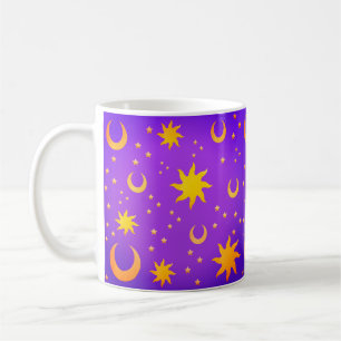 Caneca De Café Luares e Estrelas Celestiais