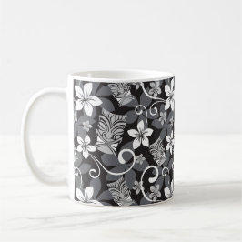 CANECA DE CAFÉ LUAU TIKI PATTERN (CHARCOAL)