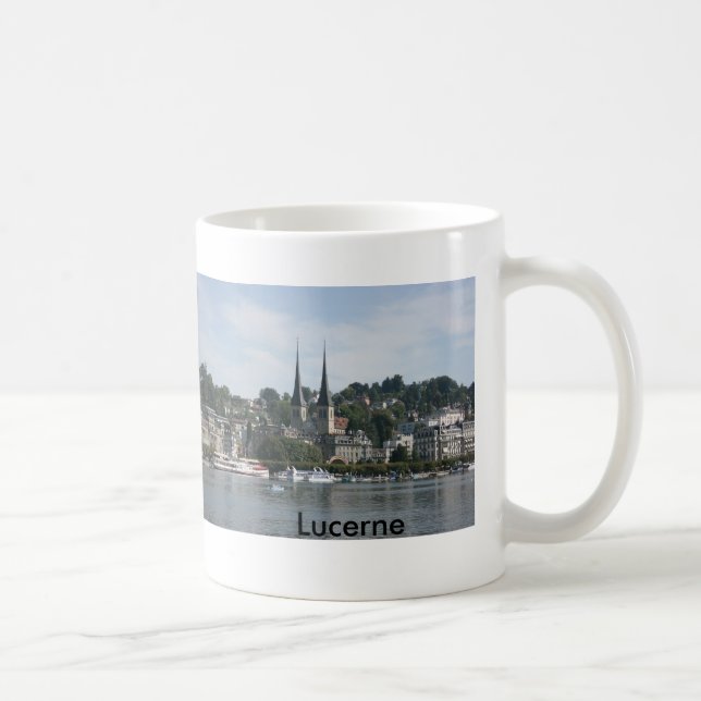 Caneca De Café Lucerna do lago, Vierwaldstattersee, suiça (Direita)