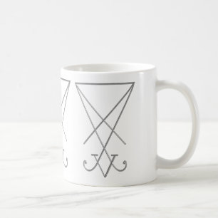 Caneca De Café Lucifer Alchemy Sigil Gothic Art
