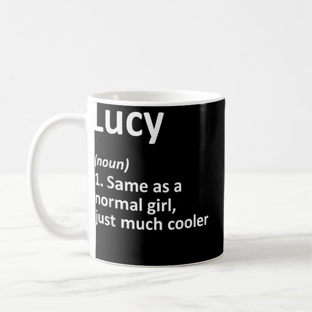 Caneca De Café LUCK Definição Personalizada Nome Funny Birthday G (Esquerda)
