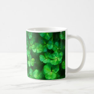 Caneca De Café Lucky Celtic Irish Green Shamrocks