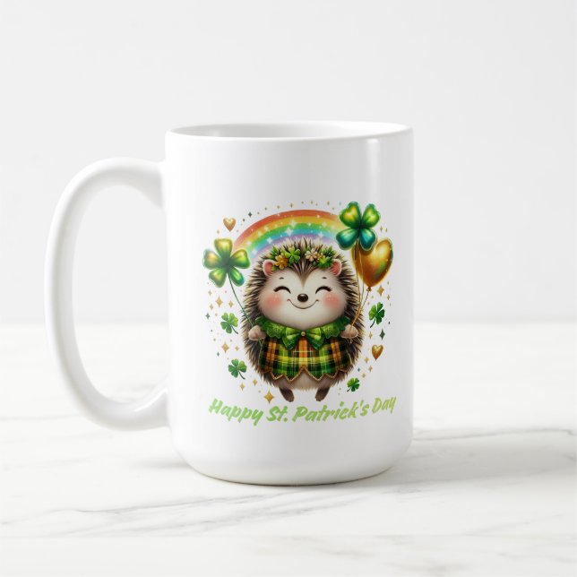Caneca De Café Lucky Hedgehog Rainbow Delight (Esquerda)