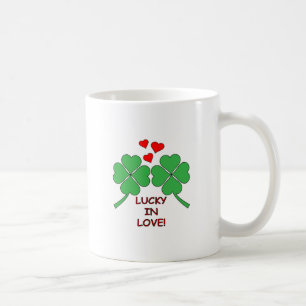 Caneca De Café Lucky In Love Heart Clover