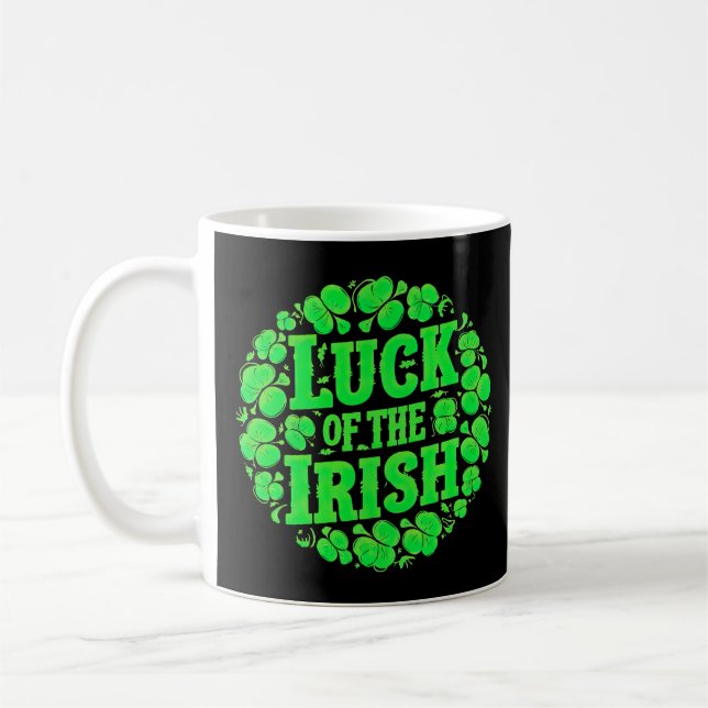 Caneca De Café Lucky Irish Clovers (Esquerda)