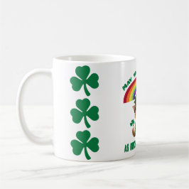 Caneca De Café Lucky Leprechaun Cat & Rainbow