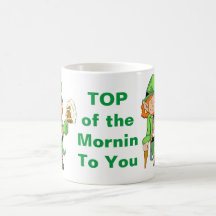 Lucky Leprechaun Topo da Manhã Café Mug