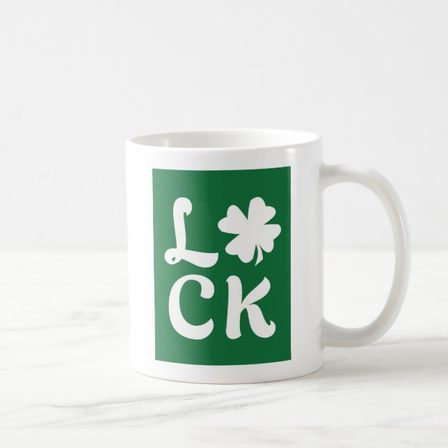 Caneca De Café Lucky Shamrock (Direita)