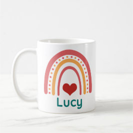 Caneca De Café Lucy Vintage Boho Rainbow
