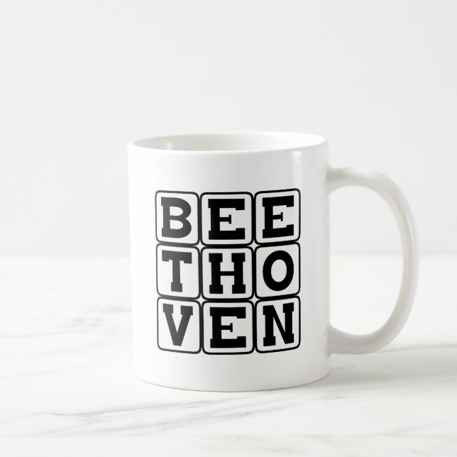 Caneca De Café Ludwig Van Beethoven, Compositor (Direita)