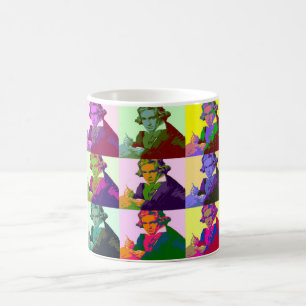 Caneca De Café Ludwig Van Beethoven Pop Art