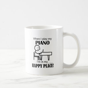 Caneca De Café Lugar feliz do piano