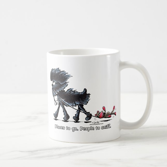 Caneca De Café Lugares de Affenpinscher em Ir (Direita)