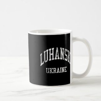 Caneca De Café Luhansk Ucrânia Retro Anos 70 Estilo Desportivo Un