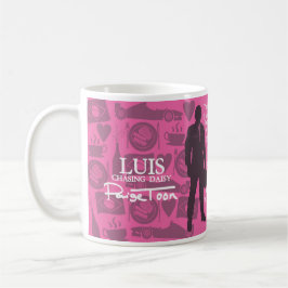 Caneca De Café Luis - "Perseguindo a margarida" cita mug