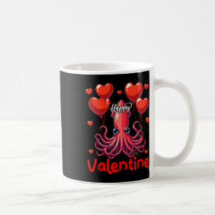 Caneca De Café Lula de Namorados Feliz Segurando Bylloons do Cora