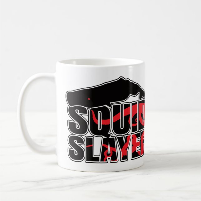 Caneca De Café Lula Gigante de Baleia Sperm - Sobrecarga de Cetác (Esquerda)