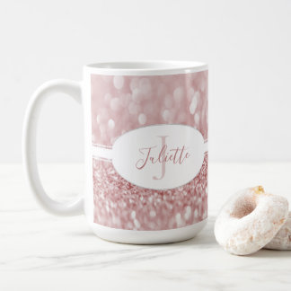 Caneca De Café Luminosa Rosa Personaliza Mug de Café