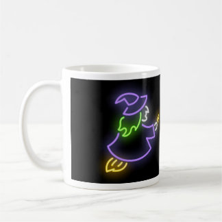 Caneca De Café Luminous signboard with sorceress