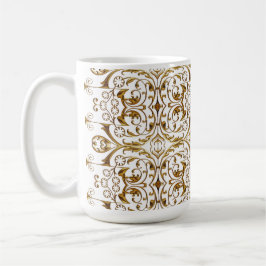 Caneca De Café Lúpulo branco e Dourado